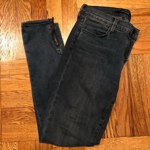 J Brand Cropped Zip Jean